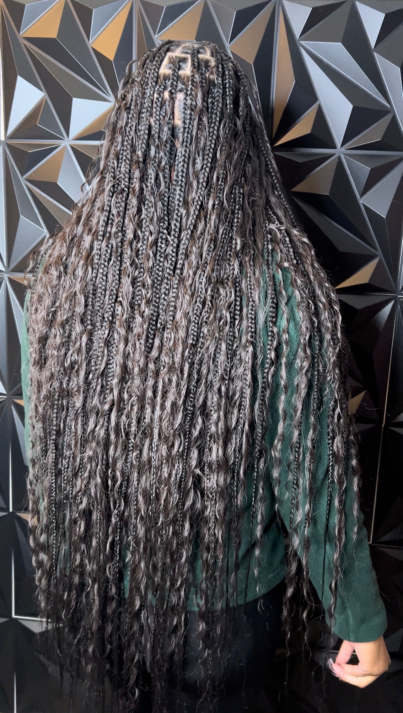Boho Knotless Braids (Mastermix Curls)
