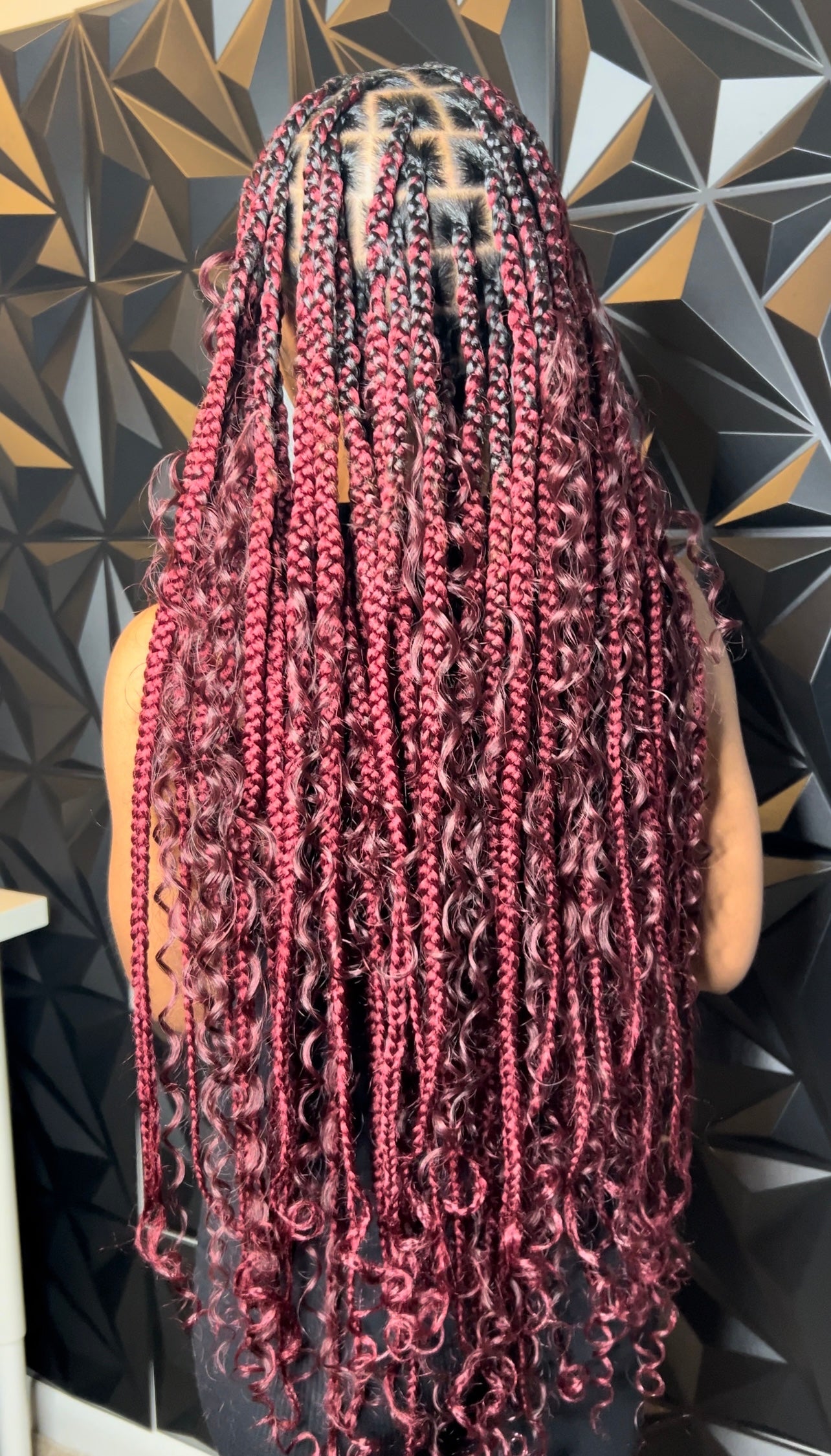 Boho Knotless Braids (Mastermix Curls)