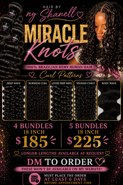 Miracle Knots (no braiding hair added)
