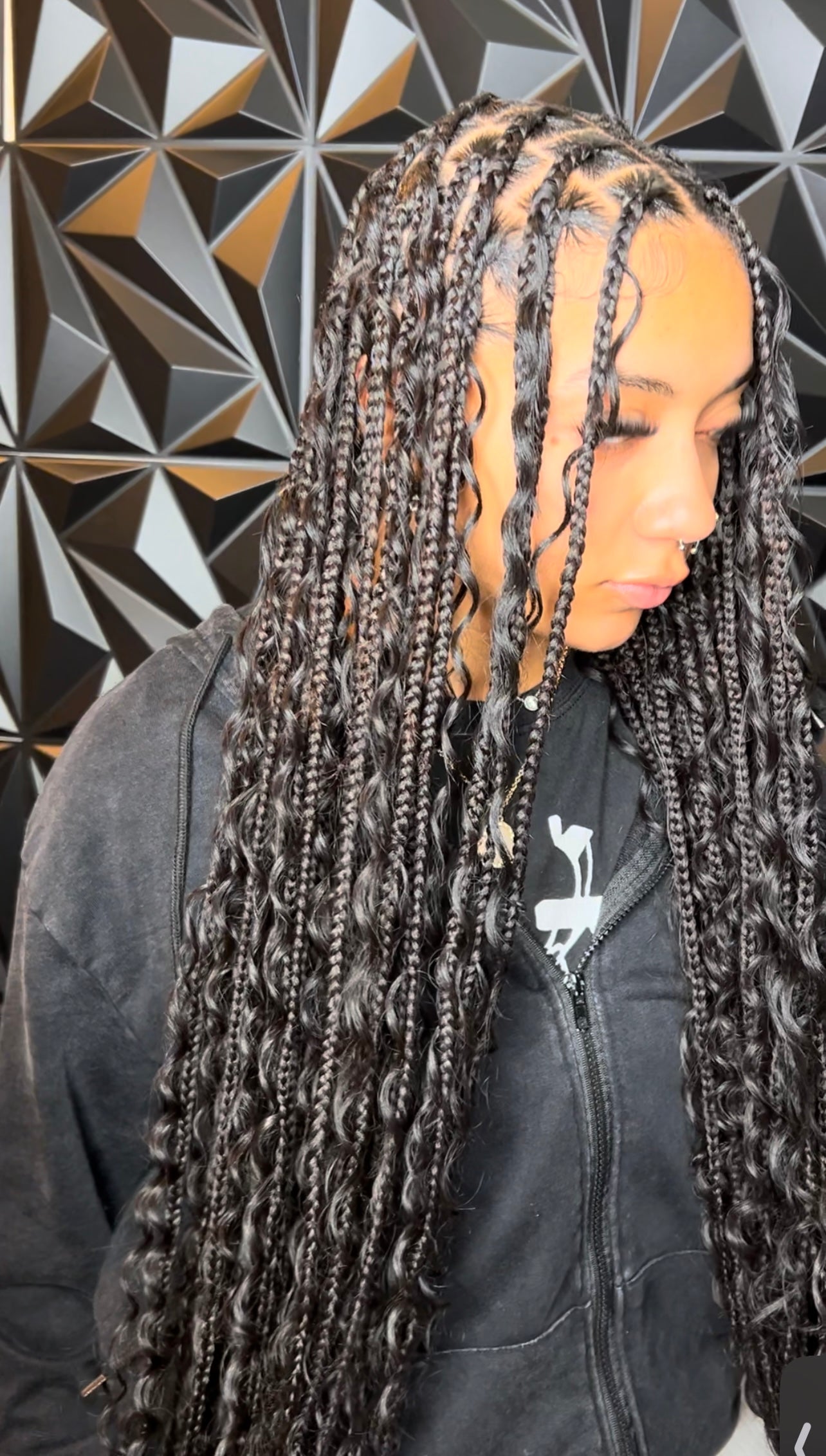 Boho Knotless Braids (Mastermix Curls) β Envision Shanell
